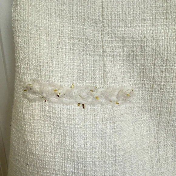 Ochirly White Tweed Skirt – Size XS - Picture 4 of 9